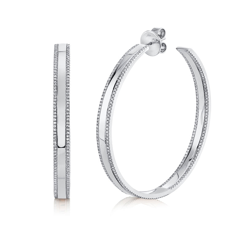 Bar Hoops - Pasha Fine Jewelry