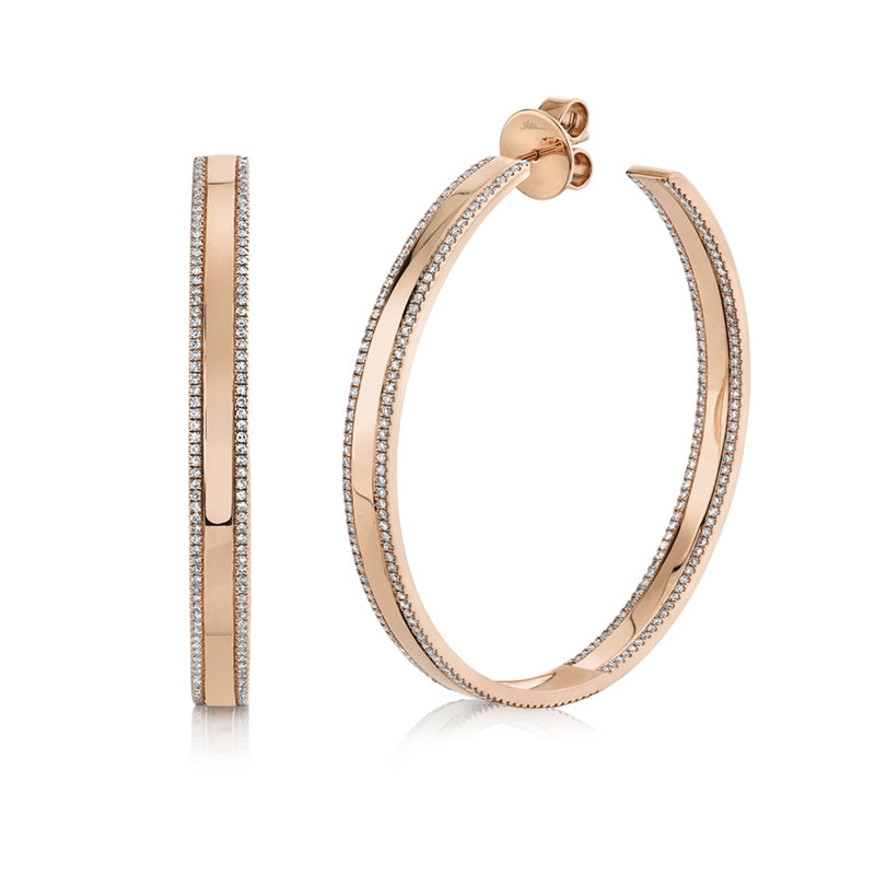 Bar Hoops - Pasha Fine Jewelry