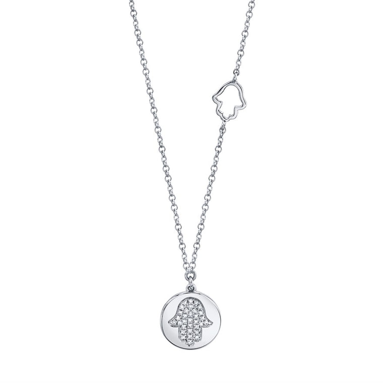 Double Hamsa Medallion - Pasha Fine Jewelry
