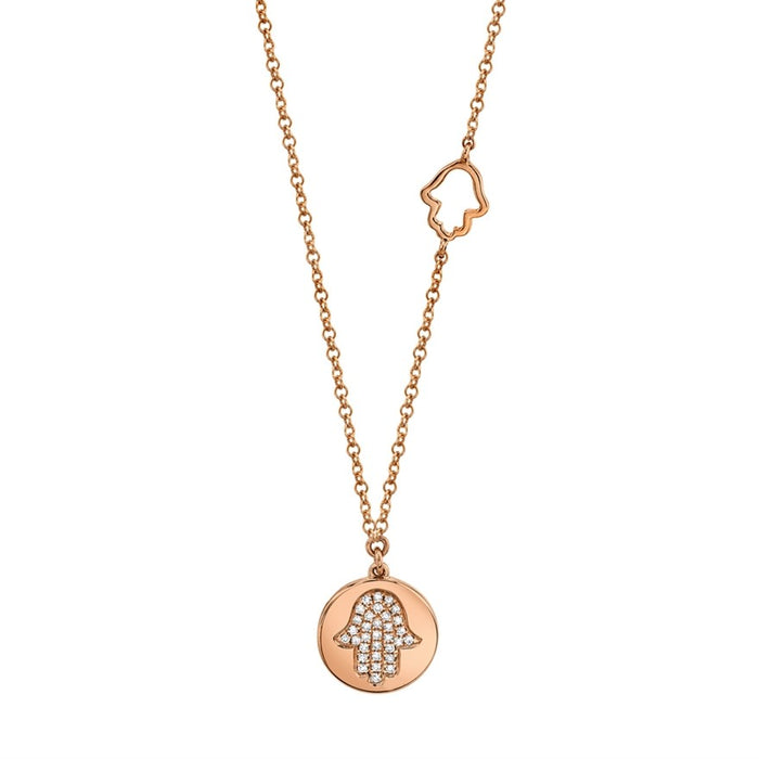 Double Hamsa Medallion - Pasha Fine Jewelry