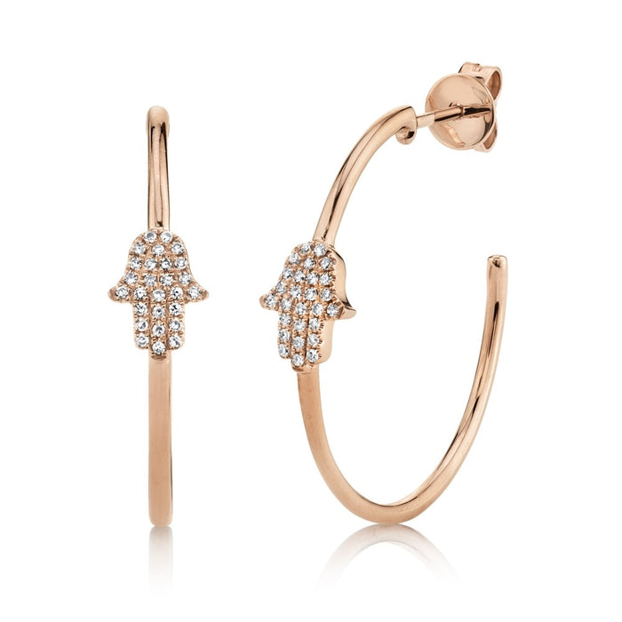 Hamsa Hoops - Pasha Fine Jewelry