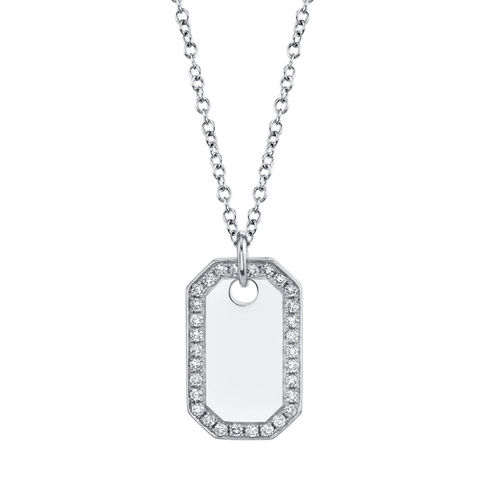 Dog Tag Necklace - Pasha Fine Jewelry