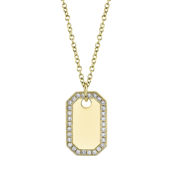 Dog Tag Necklace - Pasha Fine Jewelry