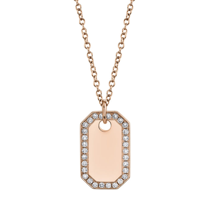 Dog Tag Necklace - Pasha Fine Jewelry