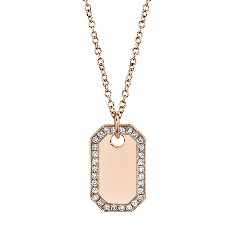 Dog Tag Necklace - Pasha Fine Jewelry