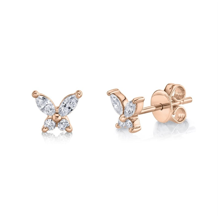 Butterfly Studs - Pasha Fine Jewelry