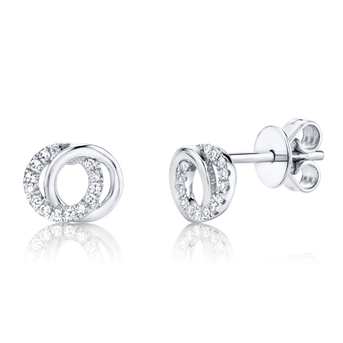 Double Cirlce Studs - Pasha Fine Jewelry