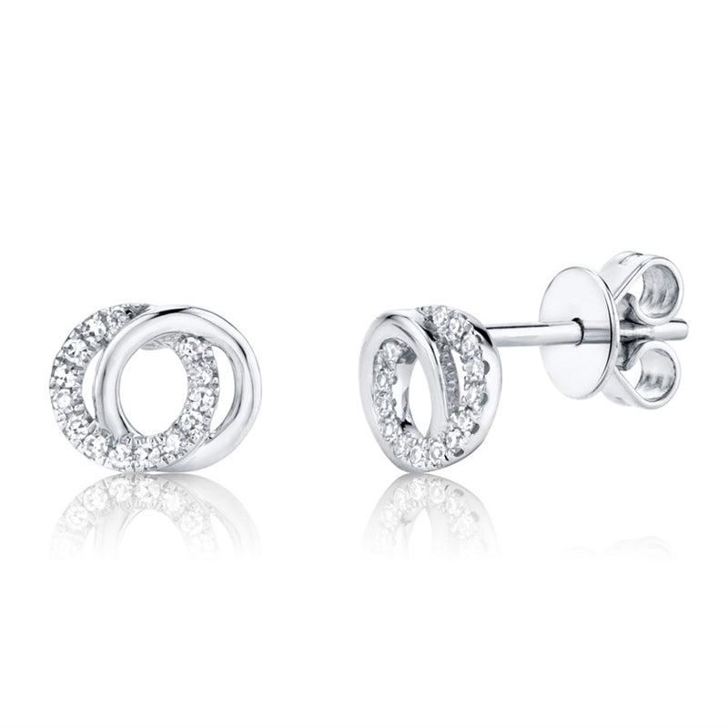 Double Cirlce Studs - Pasha Fine Jewelry