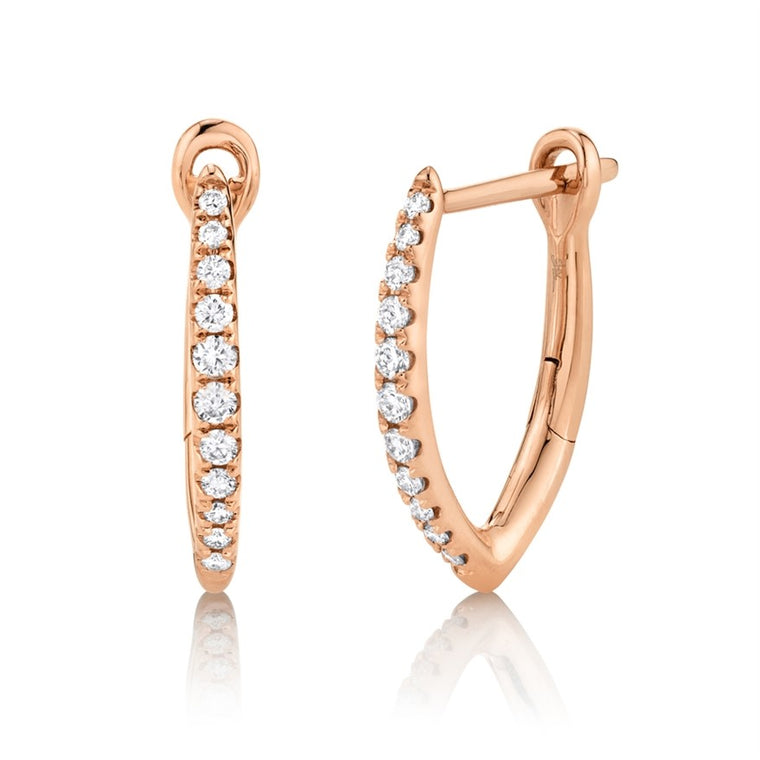 V Hoops - Pasha Fine Jewelry