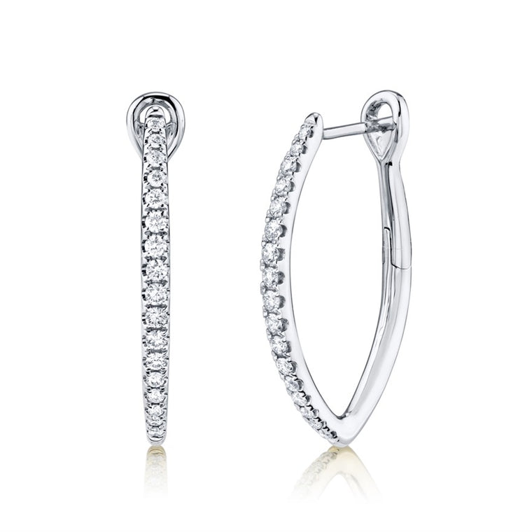 V Hoops - Pasha Fine Jewelry