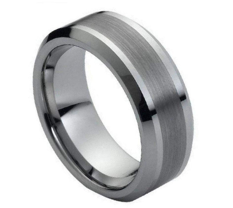 Brushed Center & Shiny Edge - Pasha Fine Jewelry