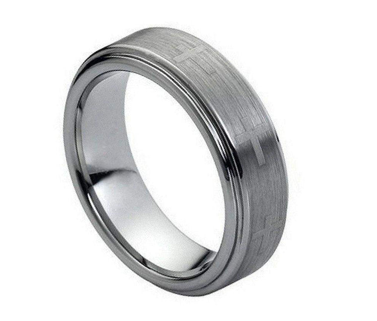 Cross Tungsten Band