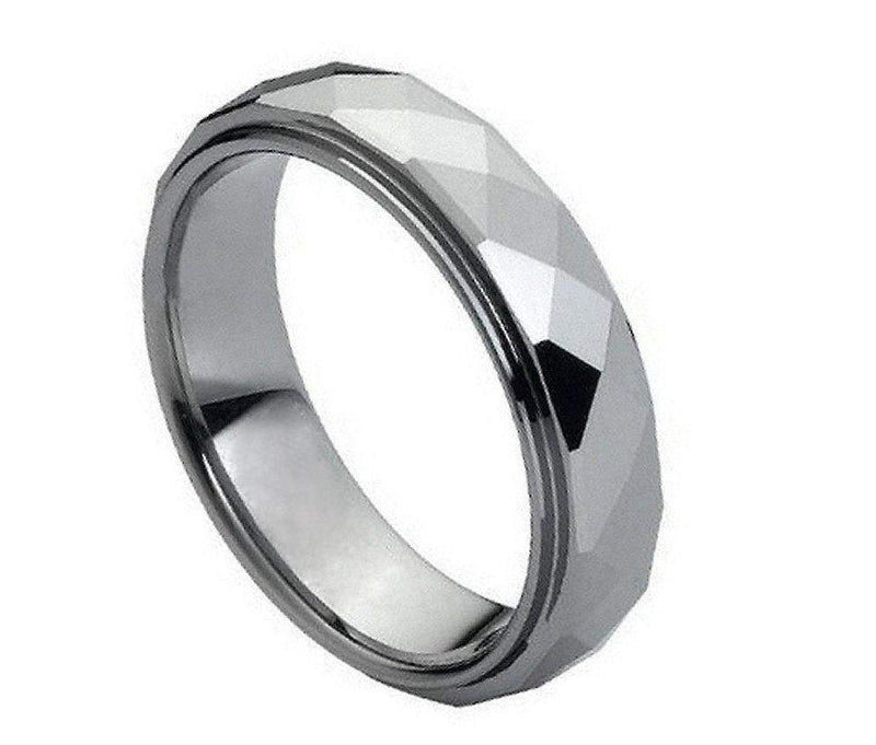 Domed Faceted with Stepped Edge - Pasha Fine Jewelry