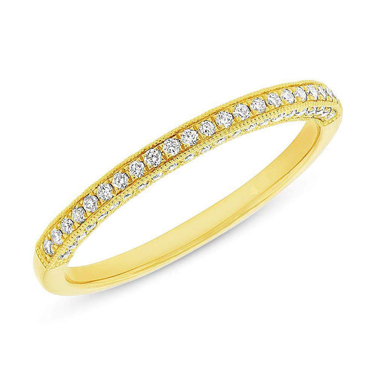 3 Sided Pave Band