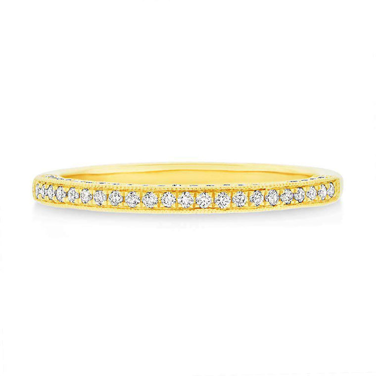 3 Sided Pave Band - Pasha Fine Jewelry