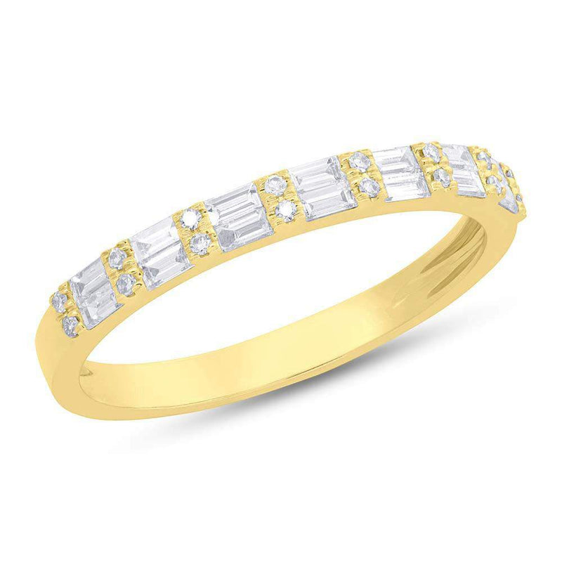 Baguette & Round Band - Pasha Fine Jewelry