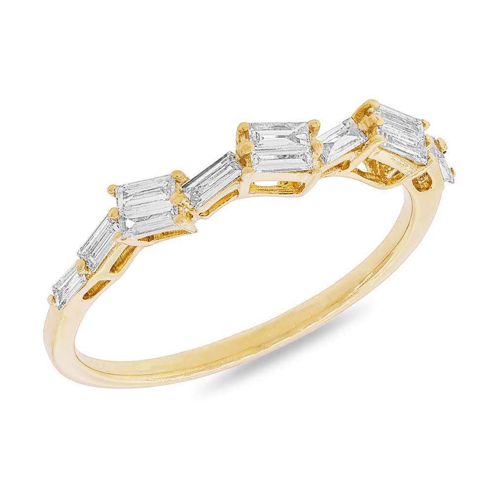 Jagged Baguette Ring - Pasha Fine Jewelry