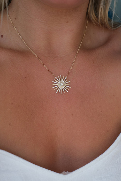 Diamond Flower Necklace - Pasha Fine Jewelry