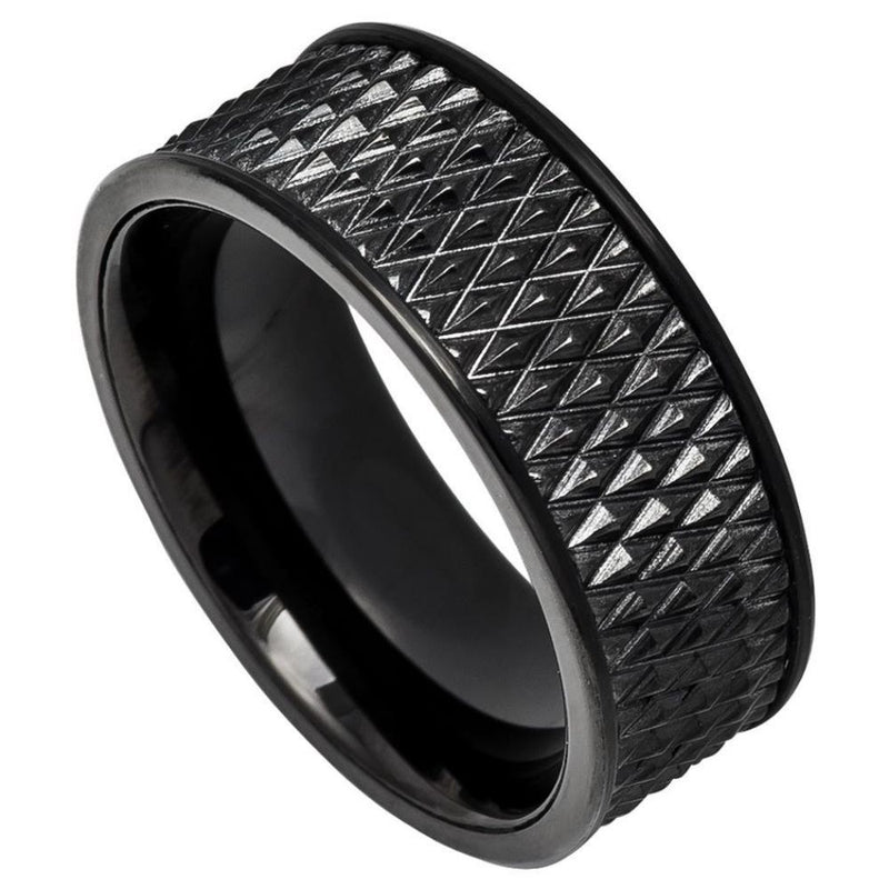 Black Parallelogram Band - Pasha Fine Jewelry