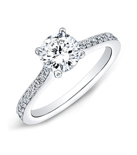 Round Single Row Diamond Ring - Pasha Fine Jewelry