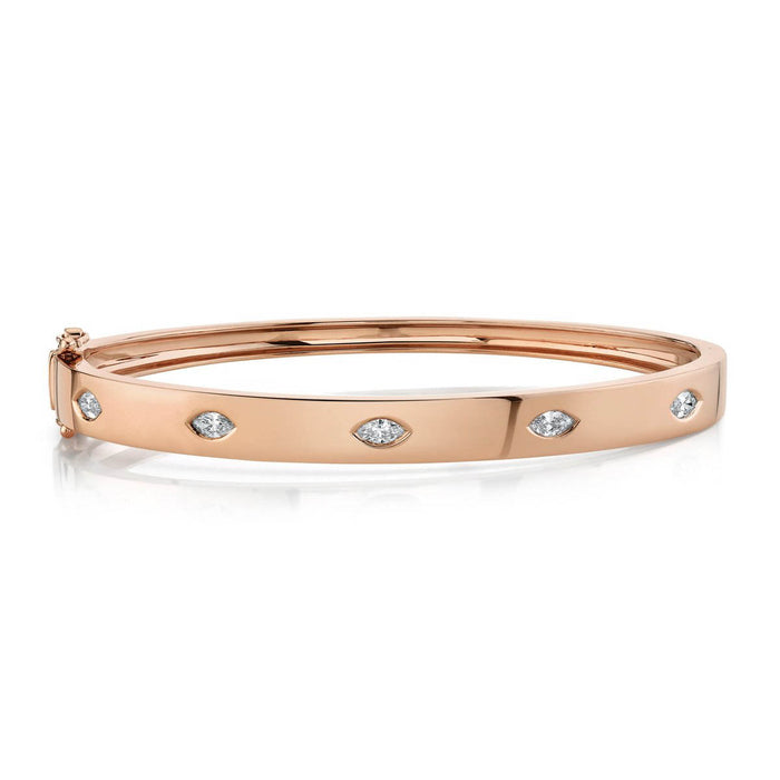 0.46ct Diamond Marquise Bezel Bangle - Pasha Fine Jewelry