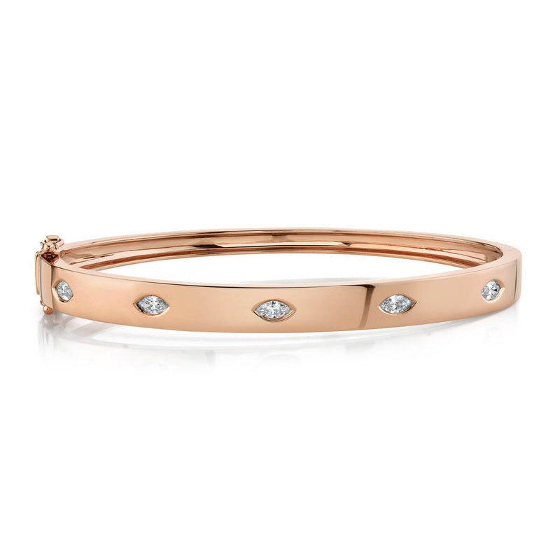 0.46ct Diamond Marquise Bezel Bangle - Pasha Fine Jewelry