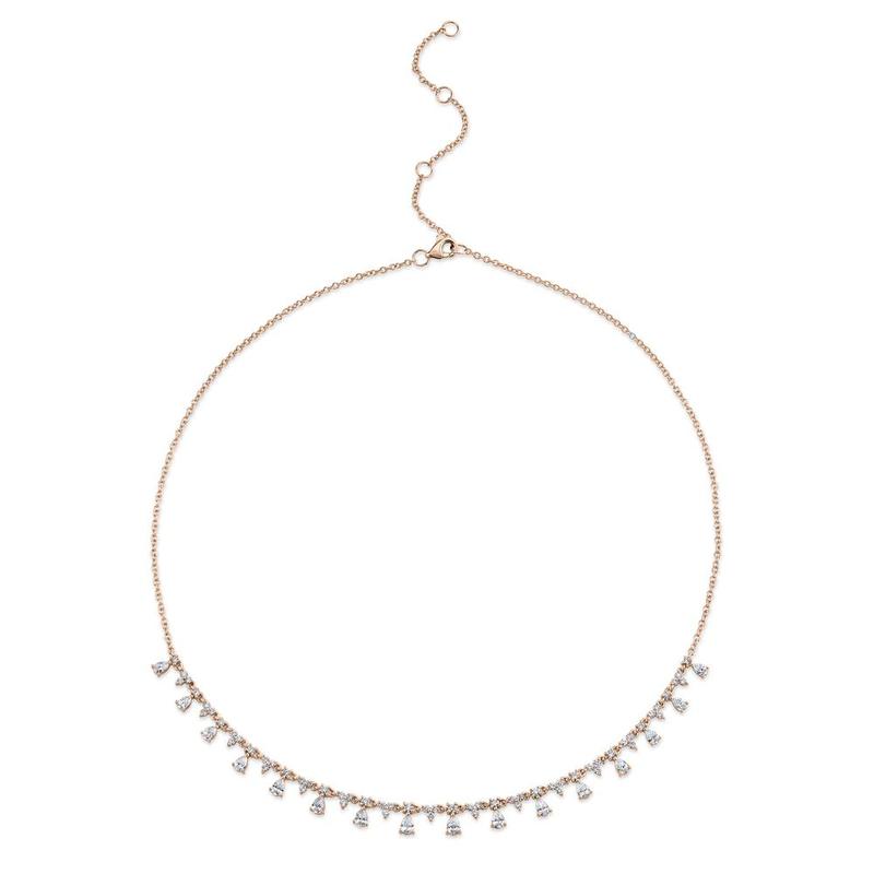 2.12ct Round & Pear Diamond Necklace - Pasha Fine Jewelry
