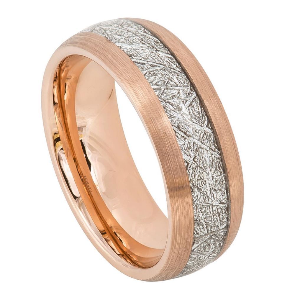 Rose Meteorite Tungsten - Pasha Fine Jewelry