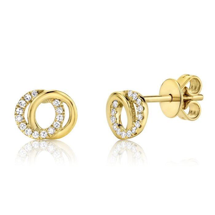 Double Cirlce Studs - Pasha Fine Jewelry