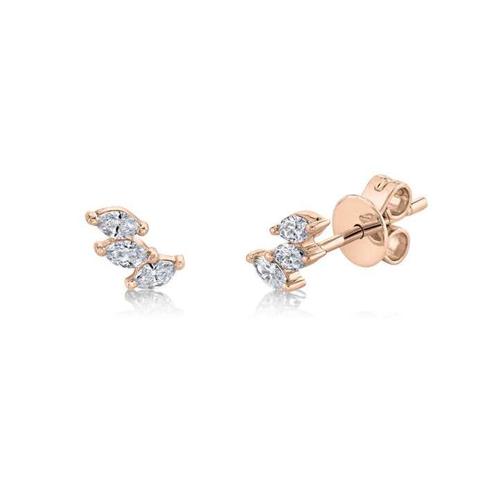 3 Marquise Studs - Pasha Fine Jewelry