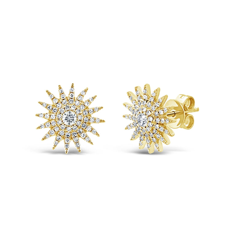 Pavé Sunburst Studs