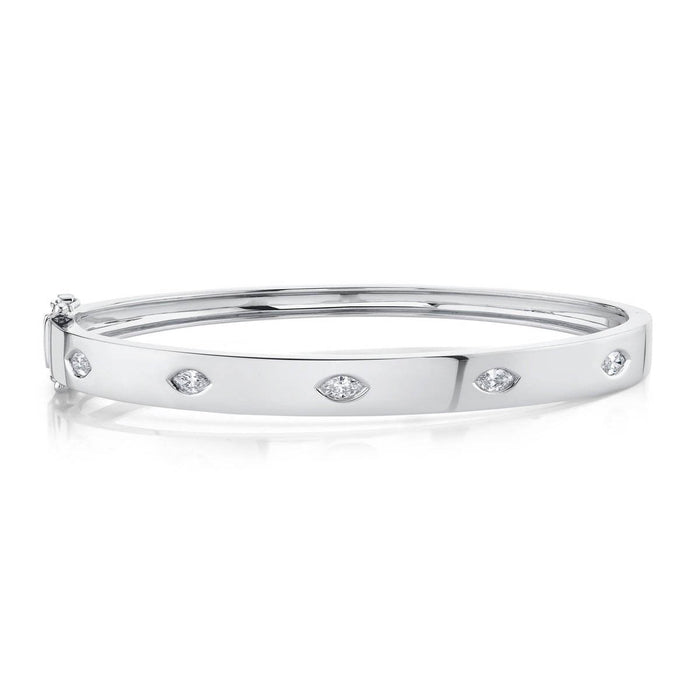 0.46ct Diamond Marquise Bezel Bangle - Pasha Fine Jewelry