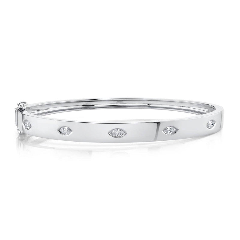 0.46ct Diamond Marquise Bezel Bangle - Pasha Fine Jewelry