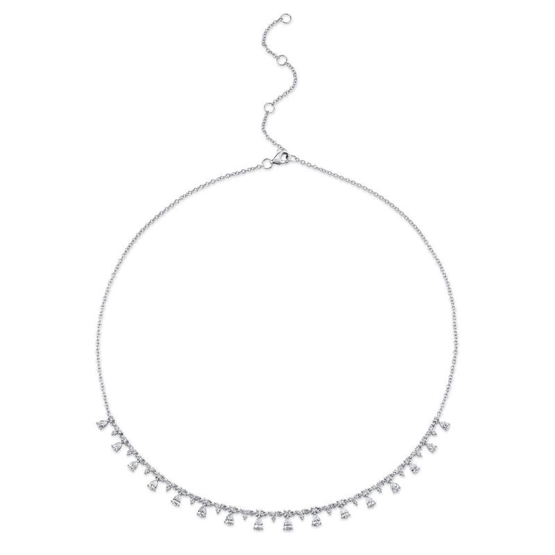 2.12ct Round & Pear Diamond Necklace - Pasha Fine Jewelry