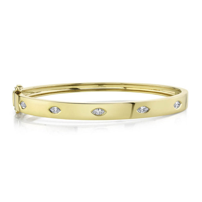 0.46ct Diamond Marquise Bezel Bangle - Pasha Fine Jewelry