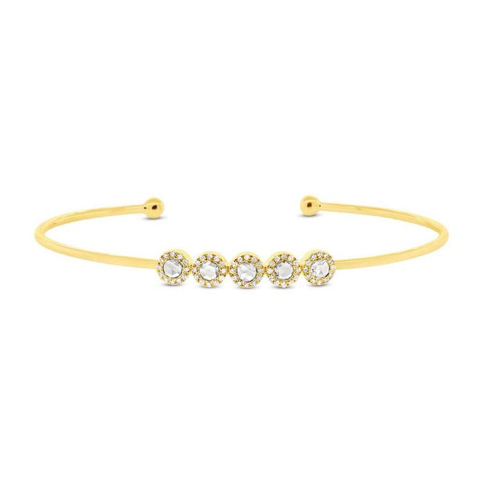 0.39ct Diamond Rose Cut Bangle - Pasha Fine Jewelry