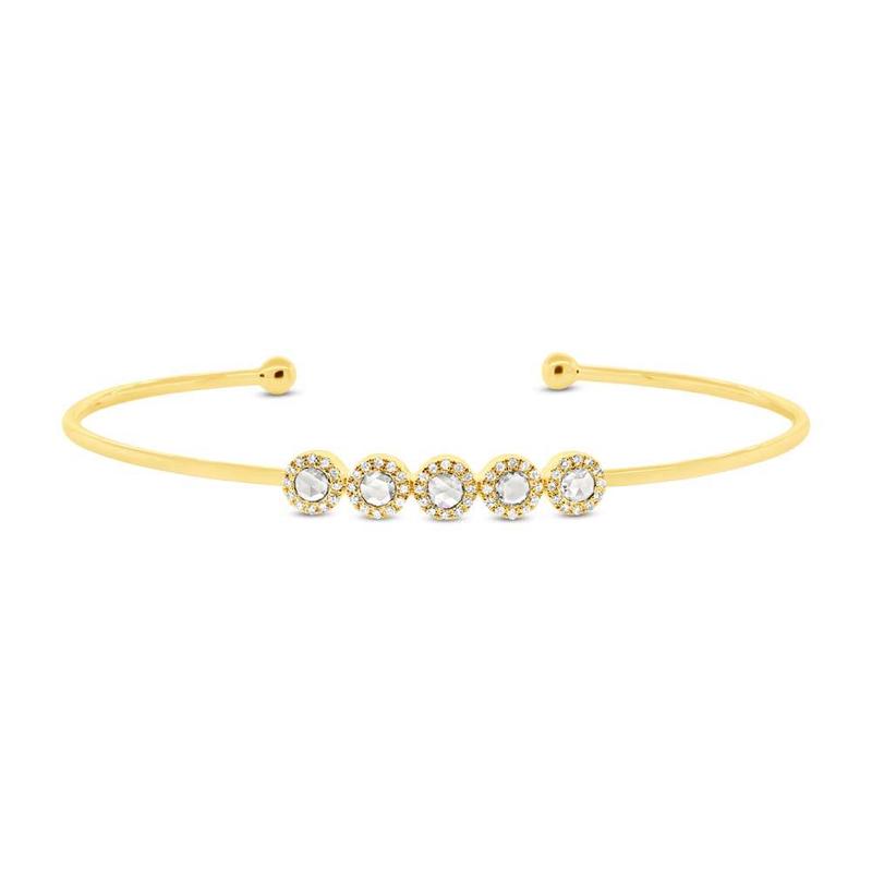 0.39ct Diamond Rose Cut Bangle - Pasha Fine Jewelry