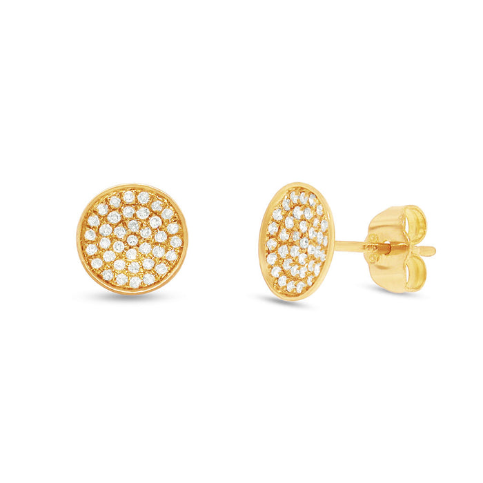 Pave Studs - Pasha Fine Jewelry