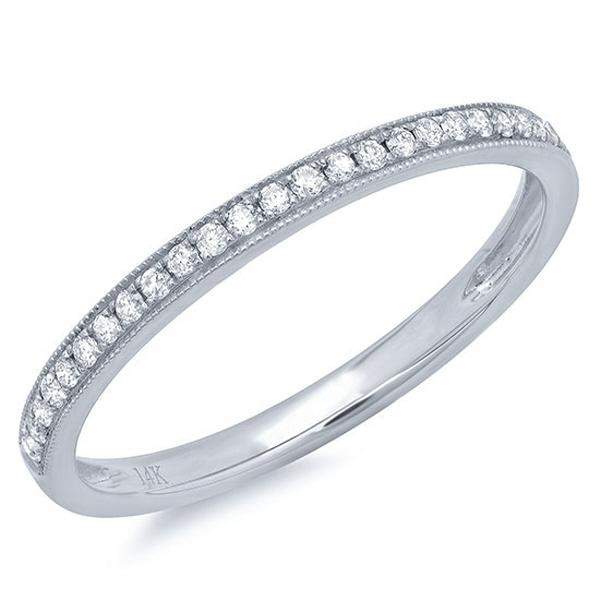 Channel Set Diamond with Milgrain Edges