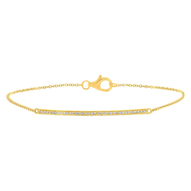 Diamond Bar Bracelet