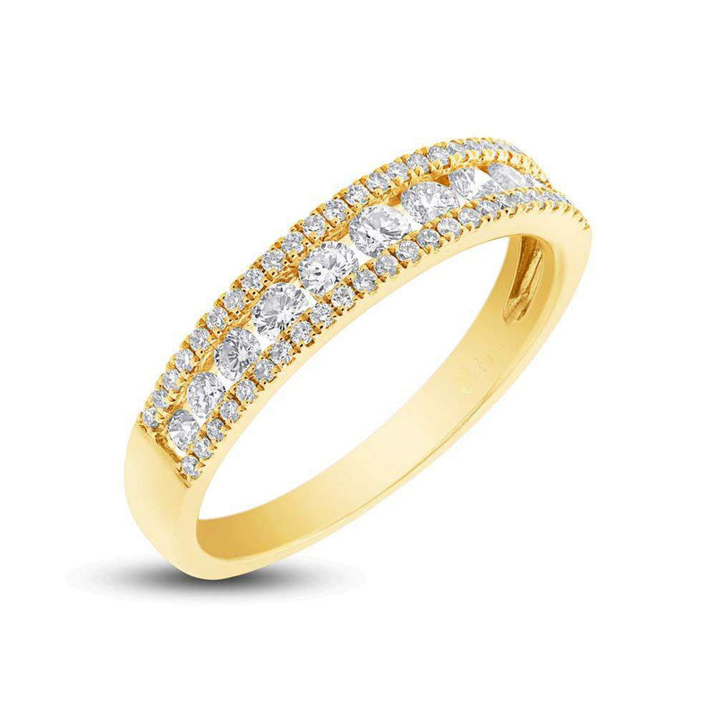 Channel and Pave Band - Pasha Fine Jewelry