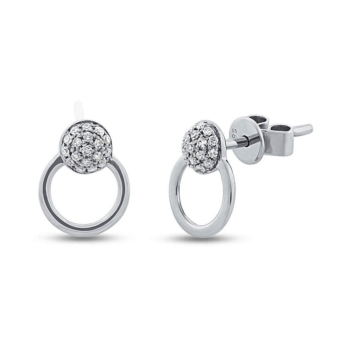 Pave Studs - Pasha Fine Jewelry