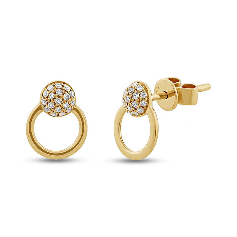 Pave Studs - Pasha Fine Jewelry