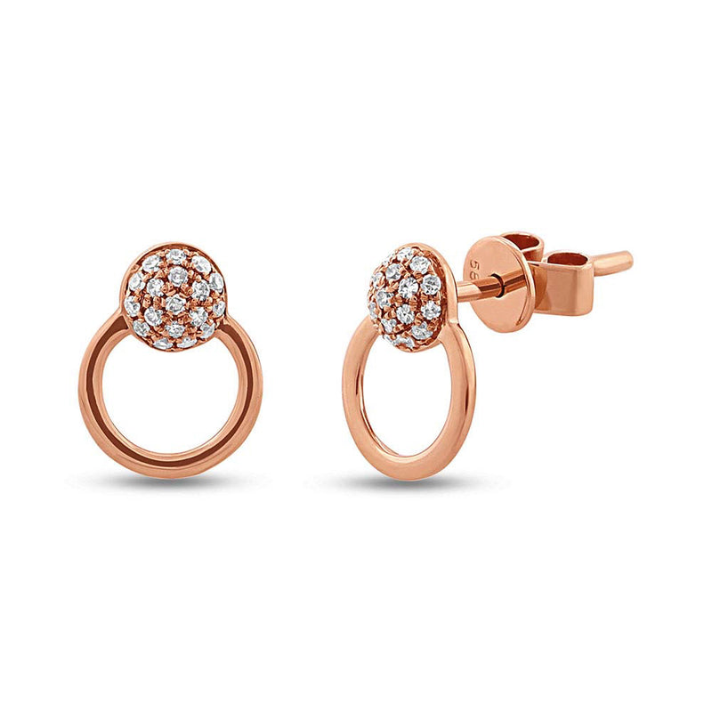 Pave Studs - Pasha Fine Jewelry
