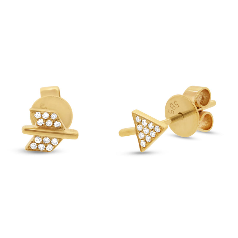 Arrow Studs - Pasha Fine Jewelry