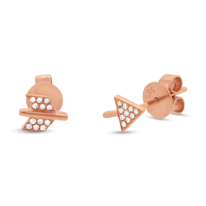 Arrow Studs - Pasha Fine Jewelry