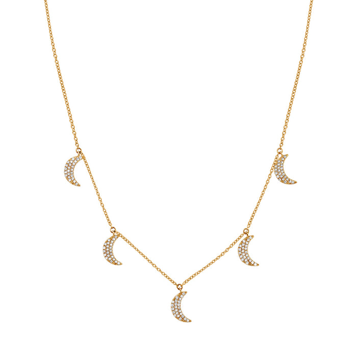 Crescent Moon Necklace - Pasha Fine Jewelry