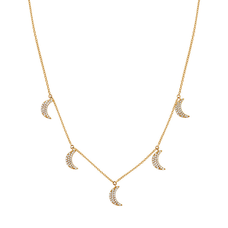 Crescent Moon Necklace - Pasha Fine Jewelry