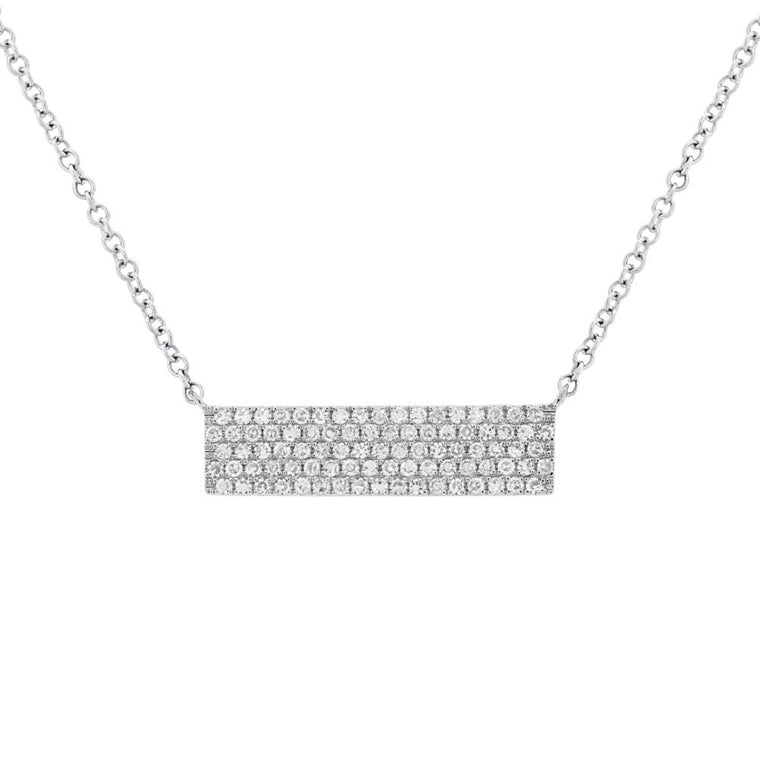 Pave Bar Pendent