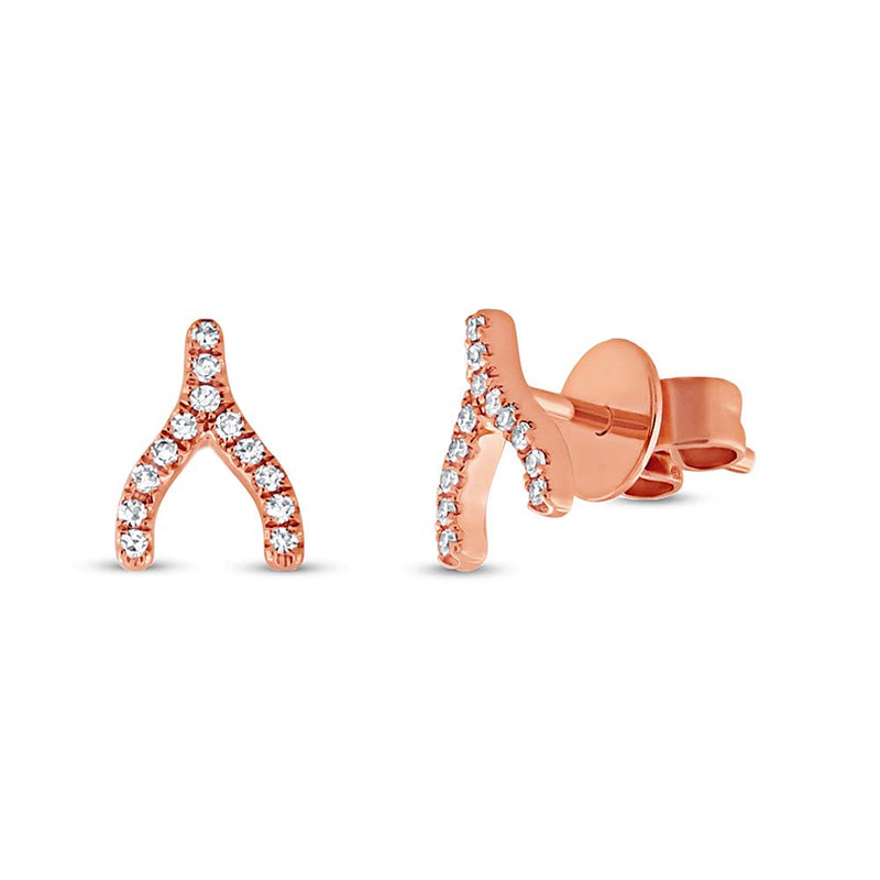 Wishbone Studs - Pasha Fine Jewelry